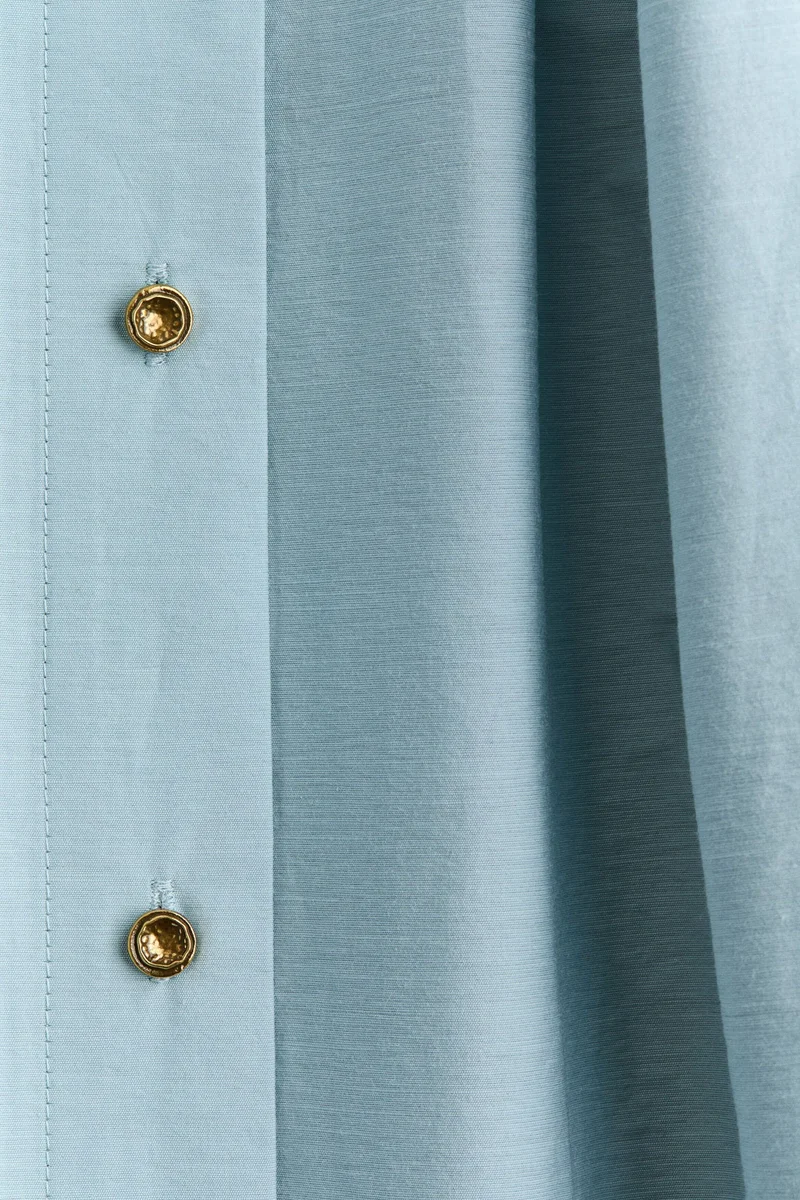 H&M Pleated button-front skirt