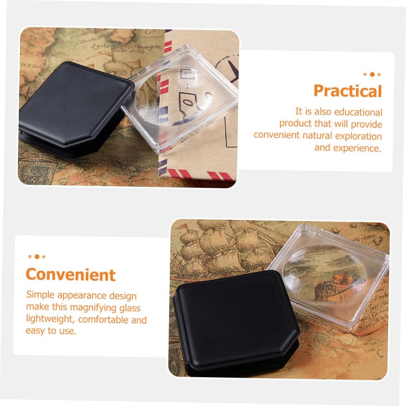 3 Pack Magnifying Glass Paperweight Lightweight Handheld Tool for Reading Books Maps - Image 5