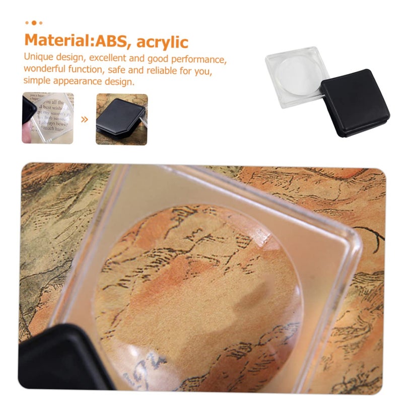 3 Pack Magnifying Glass Paperweight Lightweight Handheld Tool for Reading Books Maps - Image 4