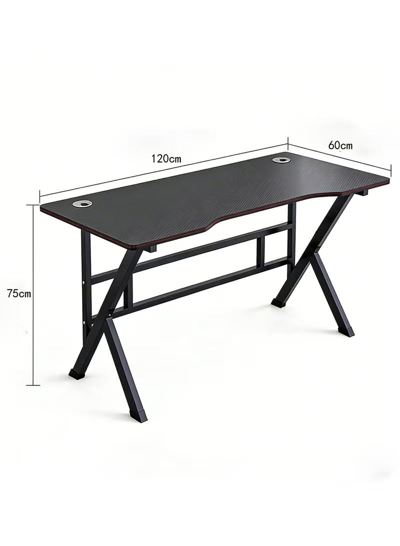 Nadrab K Shaped Gaming Desk 120x60cm Computer Table Home Office Computer Desk Table Large Desktop Easy to assemble - Image 3