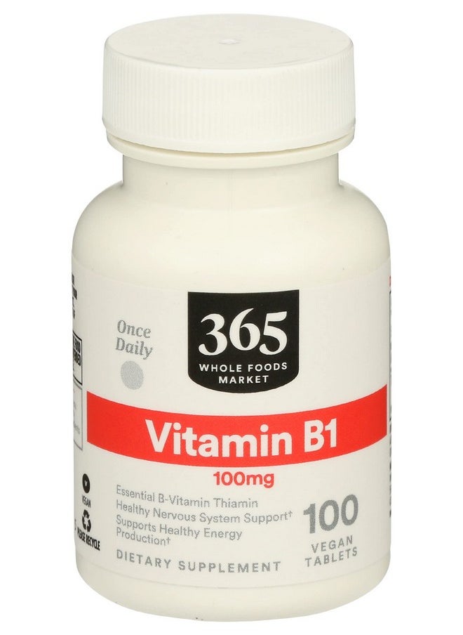 365 by Whole Foods Market Vitamin B1 100Mg 100 Tablets  - Image 2