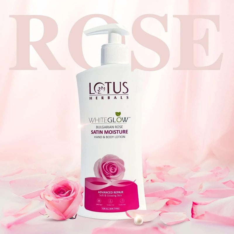 LOTUS HERBALS Lotus Herbals WhiteGlow Bulgarian Rose Hand  Bodylotion  Non Greasy  Cools and Refreshes Skin  SPF 20  For All Skin Types  270ml  - Image 3