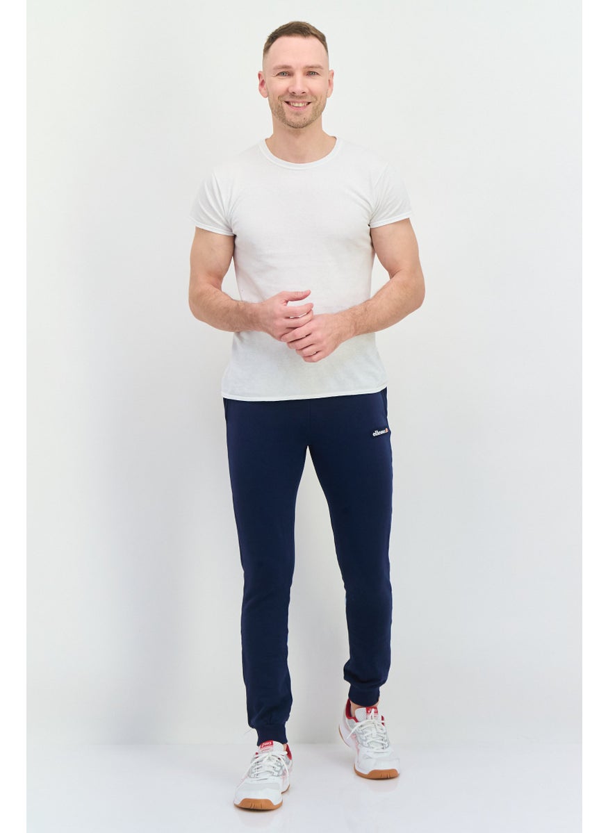 Ellesse Men Regular Fit Embroidered Logo Sweat Pants, Navy  - Image 4