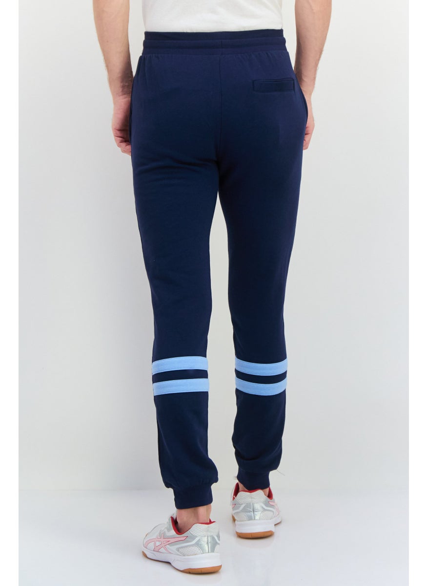 Ellesse Men Regular Fit Embroidered Logo Sweat Pants, Navy  - Image 3