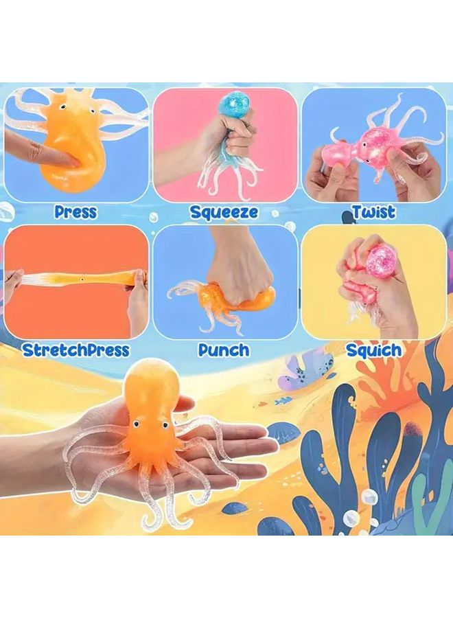 Random Color Cute Octopus Pinching Toy Super Soft Birthday Christmas Party Gift - Image 4