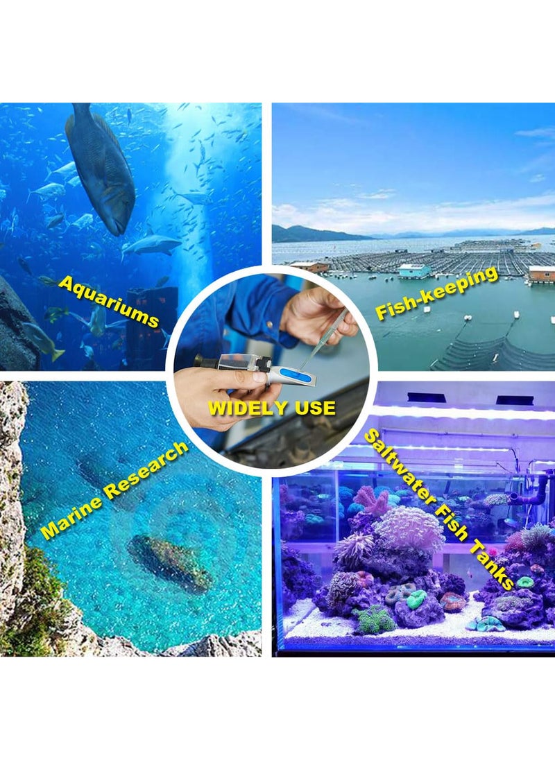 Agriculture Solutions Salinity Refractometer for Seawater and Marine Fishkeeping Aquarium 0-100 PPT with Automatic Temperature Compensation  - Image 5