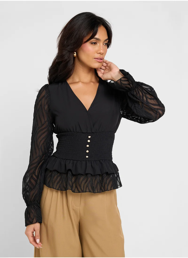 ELLA Top With Bell Sleeves