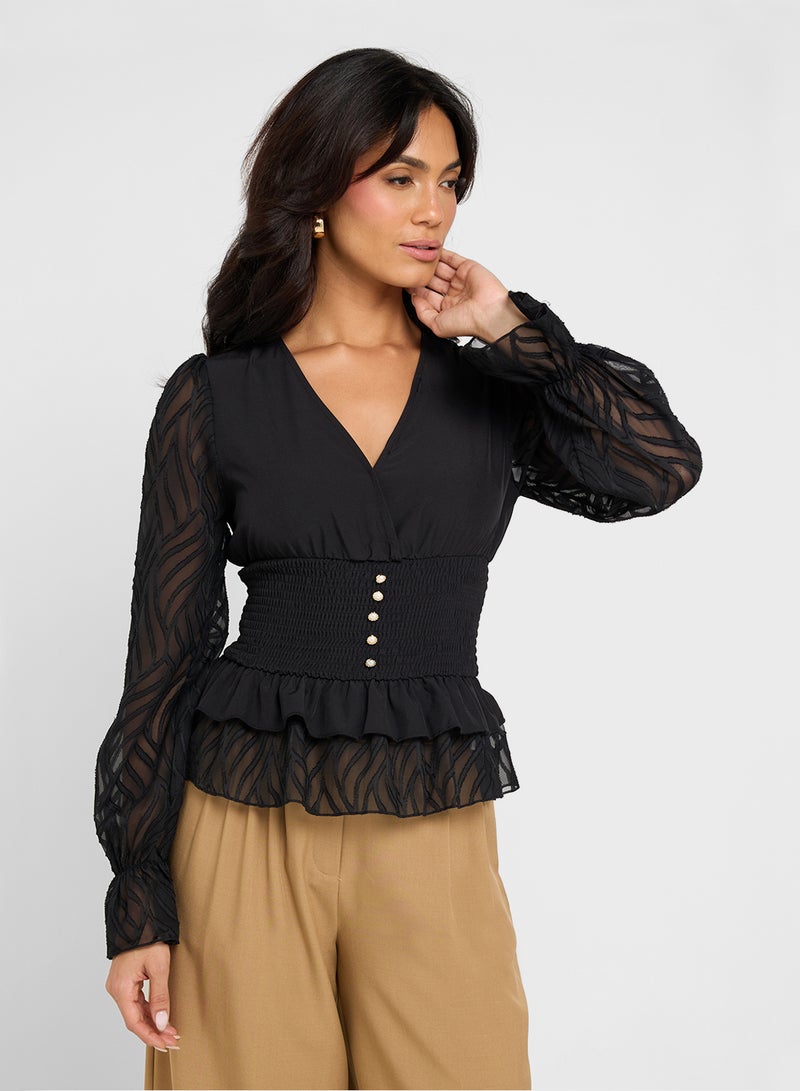 ELLA Top With Bell Sleeves - Image 1