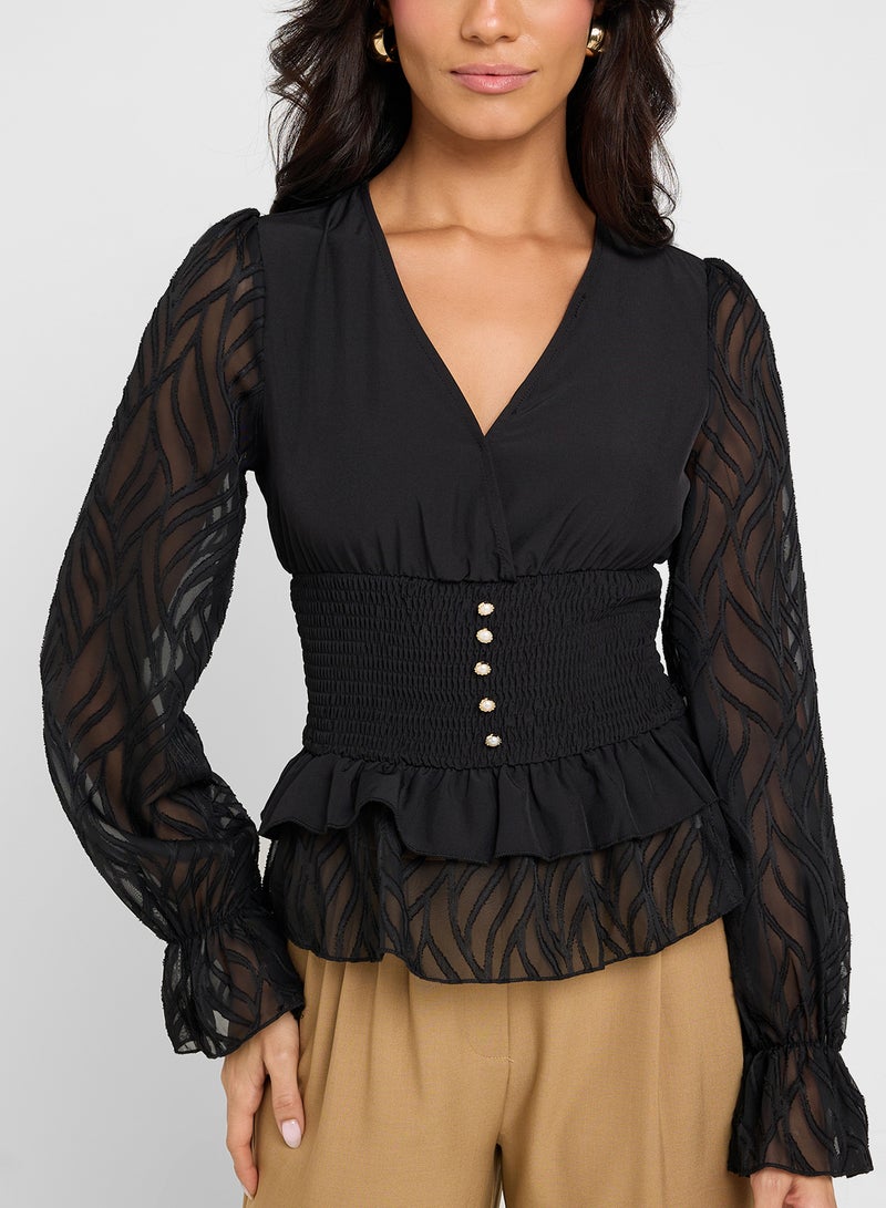 ELLA Top With Bell Sleeves - Image 3