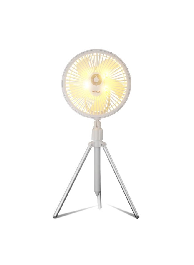 Dylect® Briza Pod Portable Rechargeable Fan | 4000mAh Battery | TruSilent BLDC Motor | 4 Speed Modes | Up to 10 Hr Runtime | Type-C Charging | Built-in LED Light | Ideal for Home & Travel - Image 1