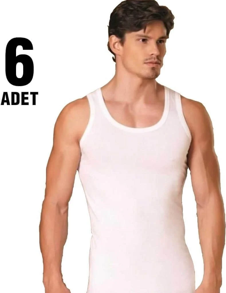 Oskasa Passion Colorful Men's Rib Undershirt 6-Piece