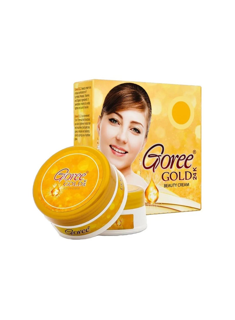 Goree Whitening Gold 24k Beauty Cream - Pack of 1 - Image 1