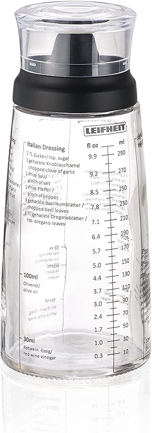 LEIFHEIT Leifheit Salad Dressing Shaker BlackTransparent 
