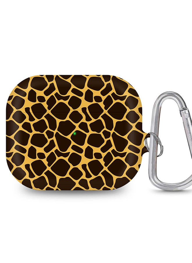 Stylizedd - StylePods Case for Airpods 3rd Gen Case With Anti-Lost Keychain - Giraffe Skin Print - Image 1