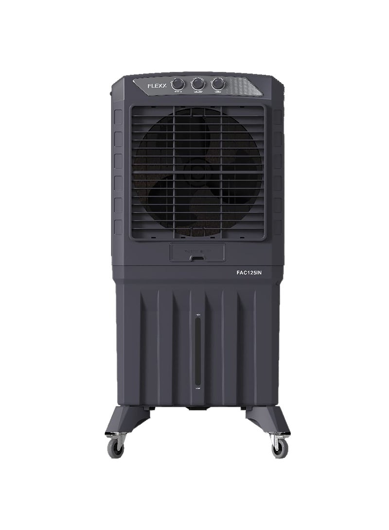 Flexy FLEXY® 125L Desert Air Cooler | Quadra Flow Tech, Honeycomb Pads, 230W Power, 6000 m³/hr Airflow, Heavy-Duty Build, Cooling Efficiency 65%, 2-Year Warranty, Made in India  - Image 1