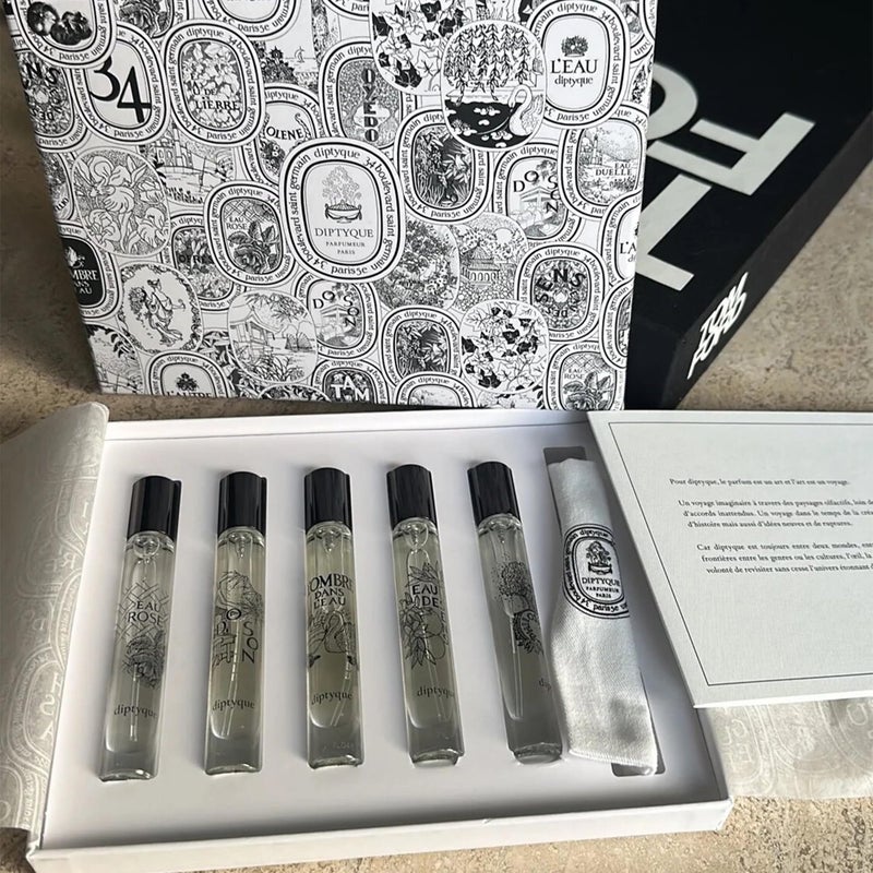 Diptyque رذاذ عطر دبتك أو دو تواليت للسفر 0.25 أونصة سائلة (عبوة من 5) للرجال والنساء - Image 4
