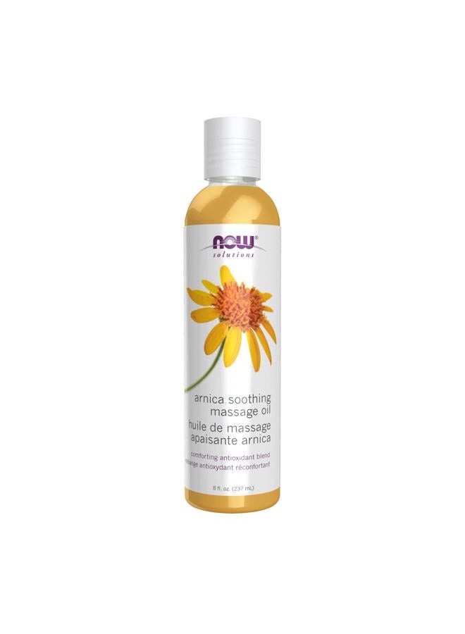 NOW Solutions, Arnica Soothing Massage Oil, Comforting Antioxidant Blend, 8-Ounce - Image 1
