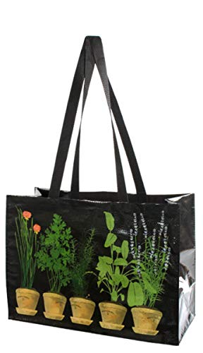 Linnea Design Reusable Grocery Bag, Foldable Bag, Fold Up Reinforced Bottom, Eco friendly, Made of 95% Recycled Material, Holds 70+ Pounds - Image 3