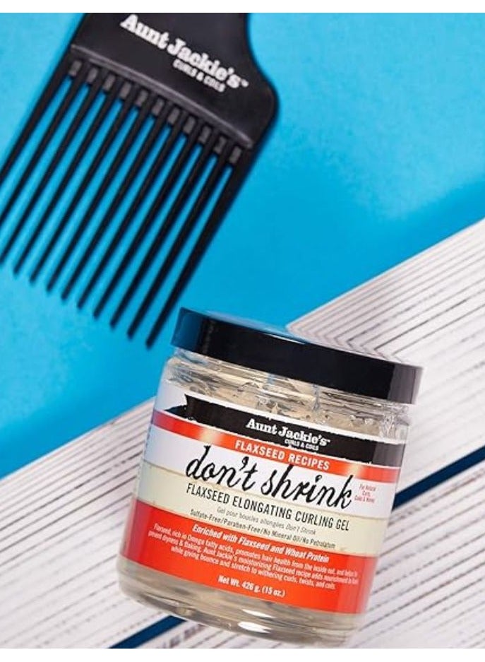 Aunt Jackie's Don't Shrink Flaxseed Elongating Curling Gel - Image 4