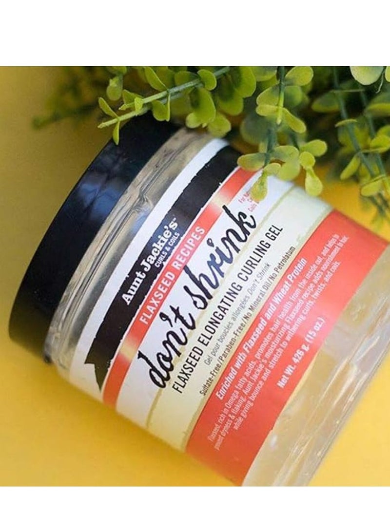 Aunt Jackie's Don't Shrink Flaxseed Elongating Curling Gel - Image 5