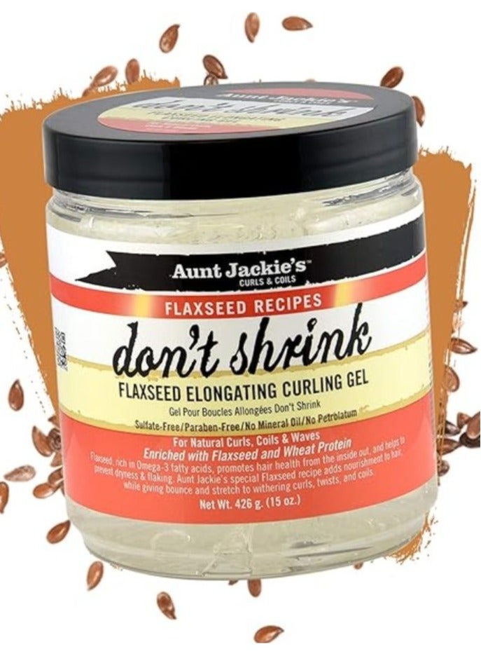 Aunt Jackie's Don't Shrink Flaxseed Elongating Curling Gel - Image 2