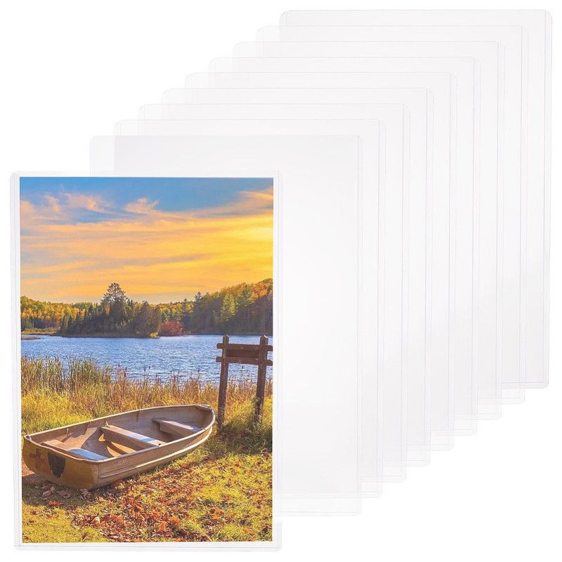 Set Of 10 Hard Clear PVC Sheet Protectors For A4 Photos Documents Magazines Newspapers Ornaments - Image 4