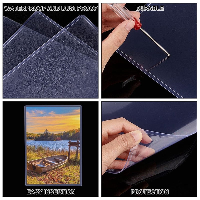 Set Of 10 Hard Clear PVC Sheet Protectors For A4 Photos Documents Magazines Newspapers Ornaments - Image 5