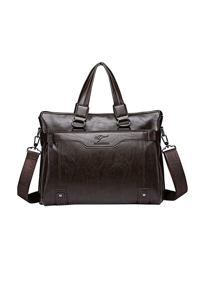 NIBEMINENT - Portable Business Travel Messenger Bag Brown - Image 1