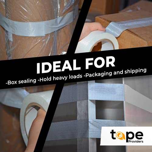 WOD Tape WOD BFST47 Bi-Directional Filament Strapping Tape, 6 inch x 60 yds. Fiberglass Reinforced Packaging Tape, Filaments Run H-V with High Adhesion and Tear Resistance, Hexayurt Tape - Image 4