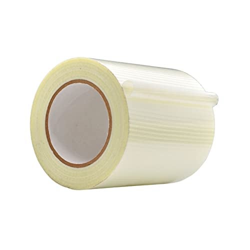 WOD Tape WOD BFST47 Bi-Directional Filament Strapping Tape, 6 inch x 60 yds. Fiberglass Reinforced Packaging Tape, Filaments Run H-V with High Adhesion and Tear Resistance, Hexayurt Tape - Image 1