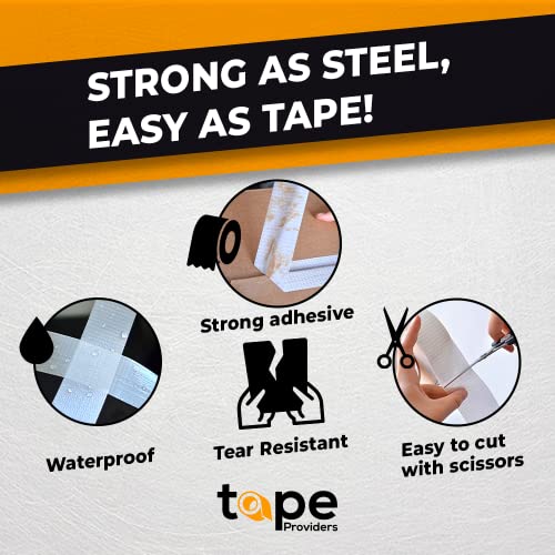 WOD Tape WOD BFST47 Bi-Directional Filament Strapping Tape, 6 inch x 60 yds. Fiberglass Reinforced Packaging Tape, Filaments Run H-V with High Adhesion and Tear Resistance, Hexayurt Tape - Image 5