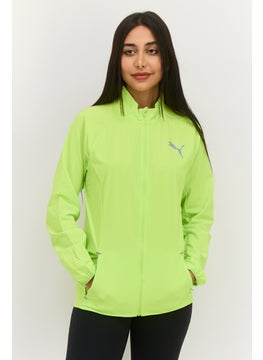 PUMA Women Sportswear Fit Long Sleeve Outdoor Jacket, Neon Light Green  - Image 1