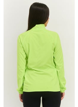 PUMA Women Sportswear Fit Long Sleeve Outdoor Jacket, Neon Light Green  - Image 3