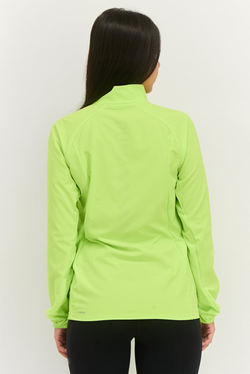PUMA Women Sportswear Fit Long Sleeve Outdoor Jacket, Neon Light Green  - Image 3