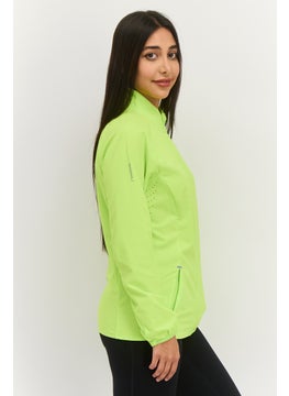 PUMA Women Sportswear Fit Long Sleeve Outdoor Jacket, Neon Light Green  - Image 2