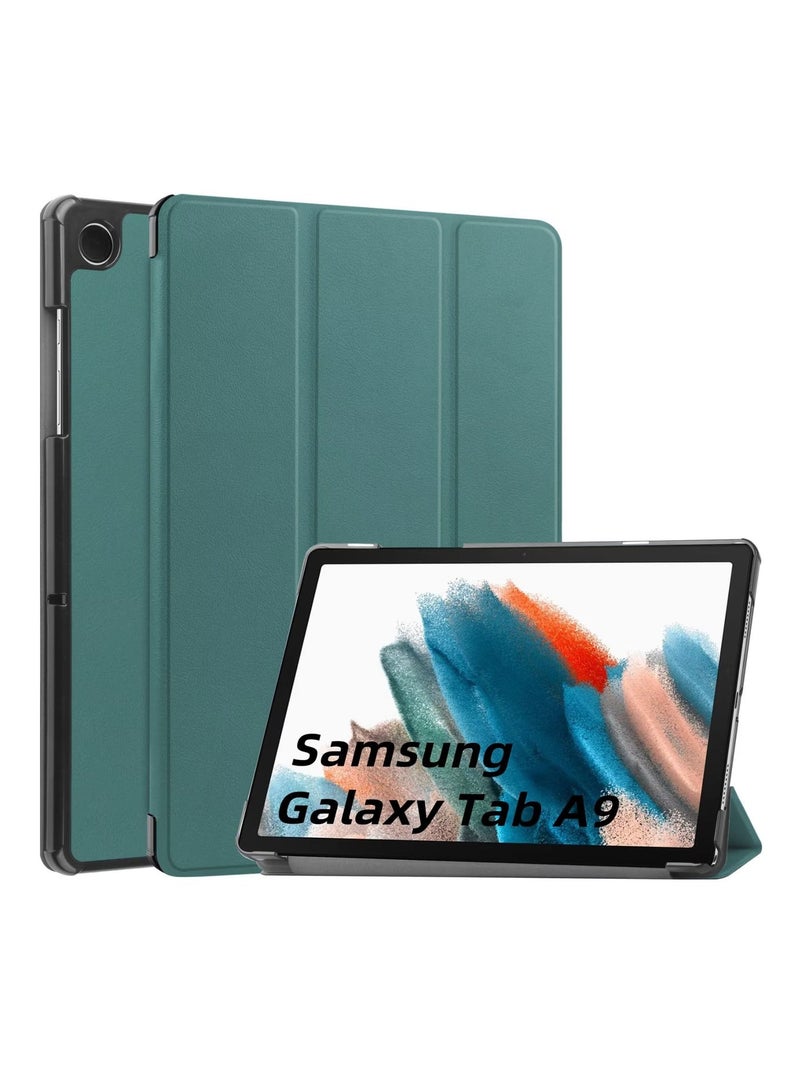 يوارب كينج Trifold Smart Cover Protective Slim Case for Samsung Galaxy Tab A9 / Samsung Galaxy Tab A11 Green - Image 1