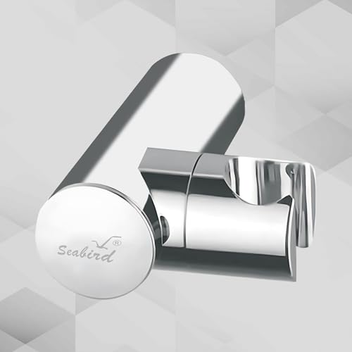 SEABIRD® Jak Hook ABS Adjustable Wall Mount Holder for Health Faucet & Hand Shower | Premium Chrome Finish | Strong & Rust-Proof Bathroom Accessory | Easy to Install Universal Fit - Image 1