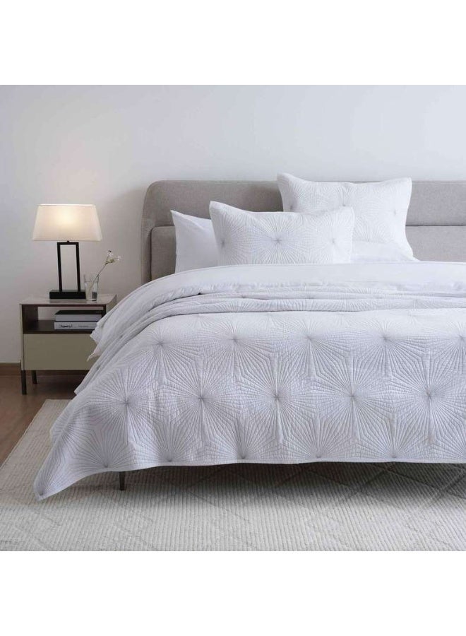 Pan Home Hoop 3-piece Bedspread Set 220x240cm - White - Image 1