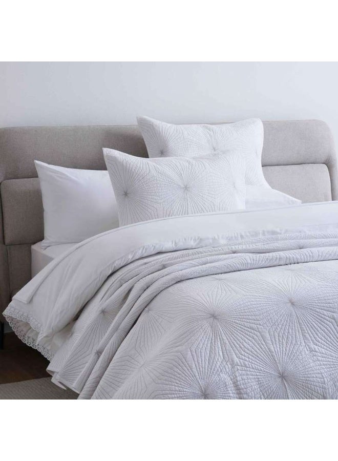 Pan Home Hoop 3-piece Bedspread Set 220x240cm - White - Image 2