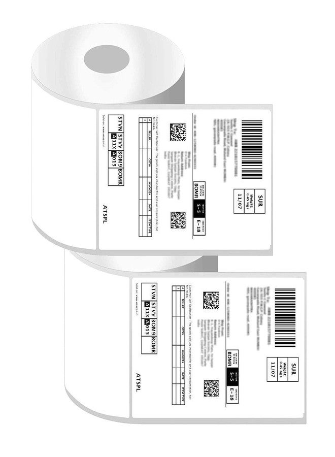 OFIXO Thermal Shipping 400 Labels Printer Sticker Roll (White, 4"x 6") “Pack of 2” for Ecommerce and Seller Flex Shipping | Compatible with TSC, Zebra & Rollo Label Printers - Image 2