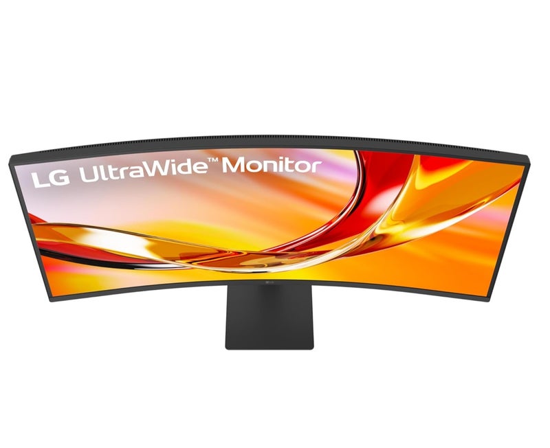 إل جي LG 34U640B-B 34-Inch UltraWide 21:9 QHD (3440 x 1440) Curved Professional Computer Monitor, 144Hz, FreeSync Premium, HDR10, HDMI, DisplayPort, USB Type-C PD 65W, Tilt/Height Adjustable Stand, Black black - Image 3