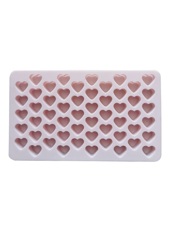 NIBEMINENT 55-Hole Heart Shape Silicone Mold Light Pink 18.5 x 11cm - Image 3