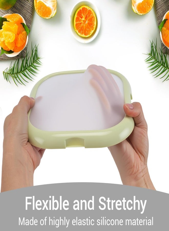 Winb Lunch Saver & Avocado Saver & Onion Storage, 8 inch Reusable Fruit, Veggie and Food Savers - Ideal for Avocados, Tomatoes, Sandwich, Garlic, Onions, and More (Macaron color) - Image 4