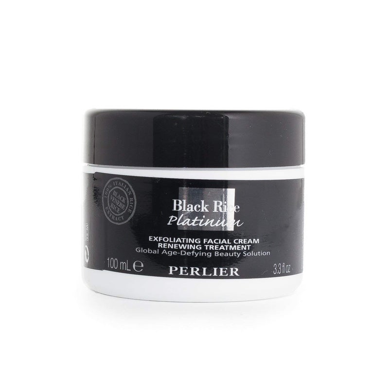 Perlier Black Rice Platinum Exfoliating Facial Cream Renewing Treatment 33 fl oz