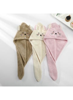 yongsheng Quick Dry Hair Cap Microfiber Drying Hair Towels Coral Velvet Hair Cap Strong Water Absorbent Hat Bath Towel Women Hair Wrap  - Image 1