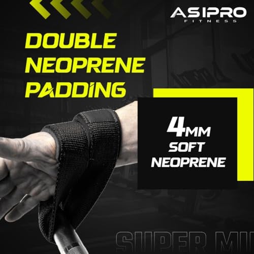 ASIPRO Figure 8 Lifting Straps Gym Padded for Men & Women Gym Deadlift Strap for Weightlifting, Strongman, & Cross Training Heavy Duty Figure 8 Straps - Image 3