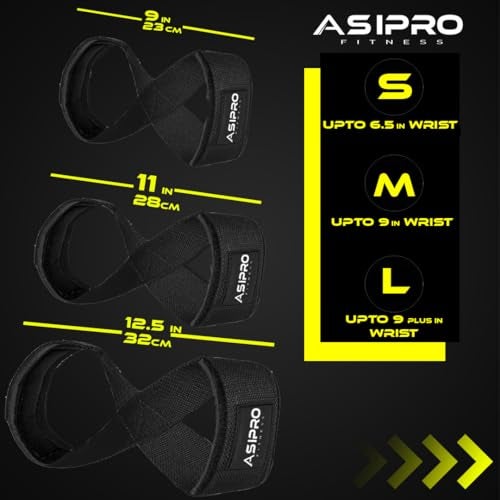 ASIPRO Figure 8 Lifting Straps Gym Padded for Men & Women Gym Deadlift Strap for Weightlifting, Strongman, & Cross Training Heavy Duty Figure 8 Straps - Image 2