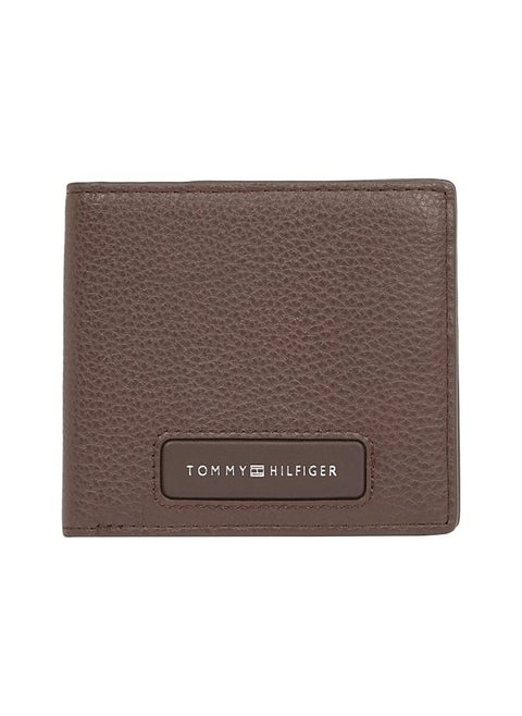 LEATHER MONOGRAM MINI CARD WALLET