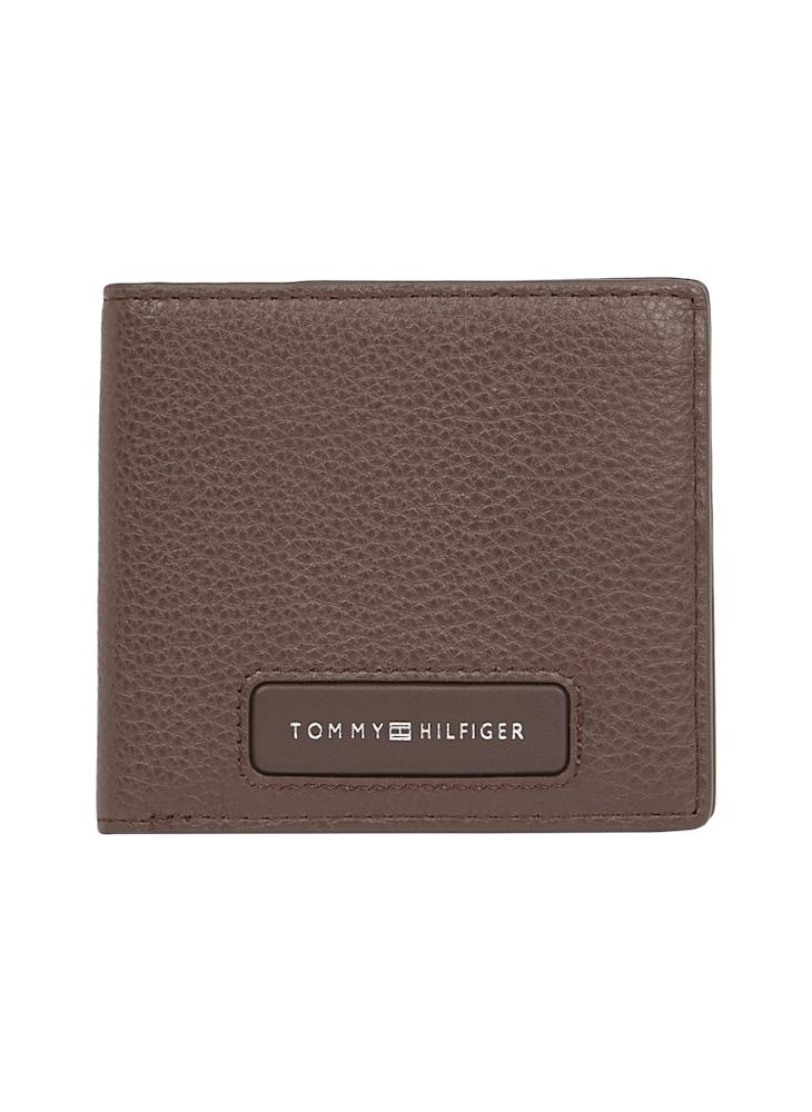 TOMMY HILFIGER - LEATHER MONOGRAM MINI CARD WALLET - Image 1