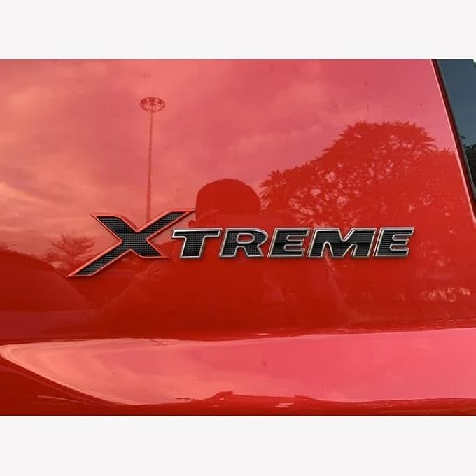 rayihni 3D Preminum Xtreme For Fj Cruiser Emblem 3D Badge Nameplate Logo Replacement For Xtreme Fender Side Trunk Rear X Black - Image 3